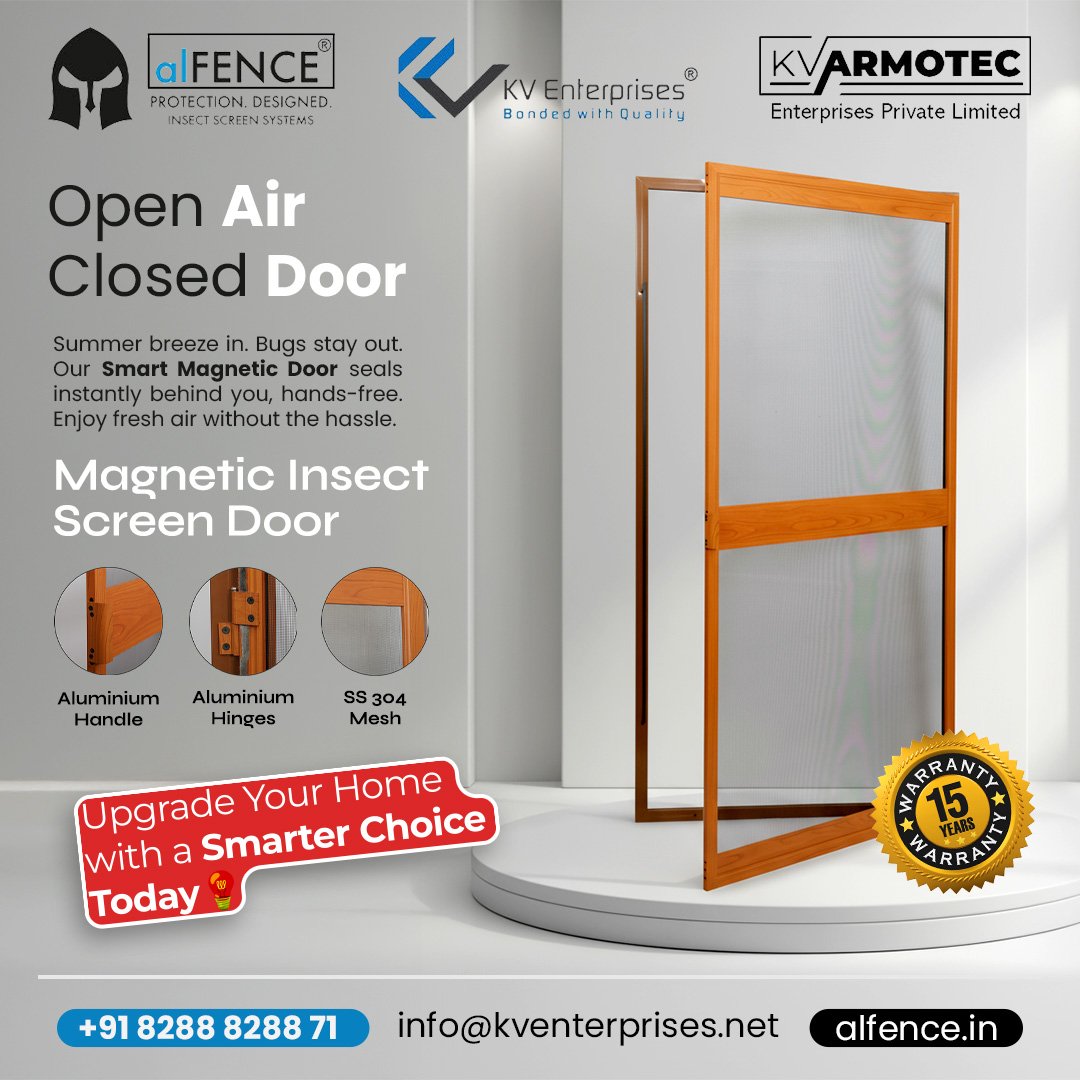 Magnetic Type Mosquito Net Door Installation Service in Trichy